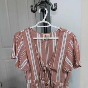 Mimi Chica striped rayon dress